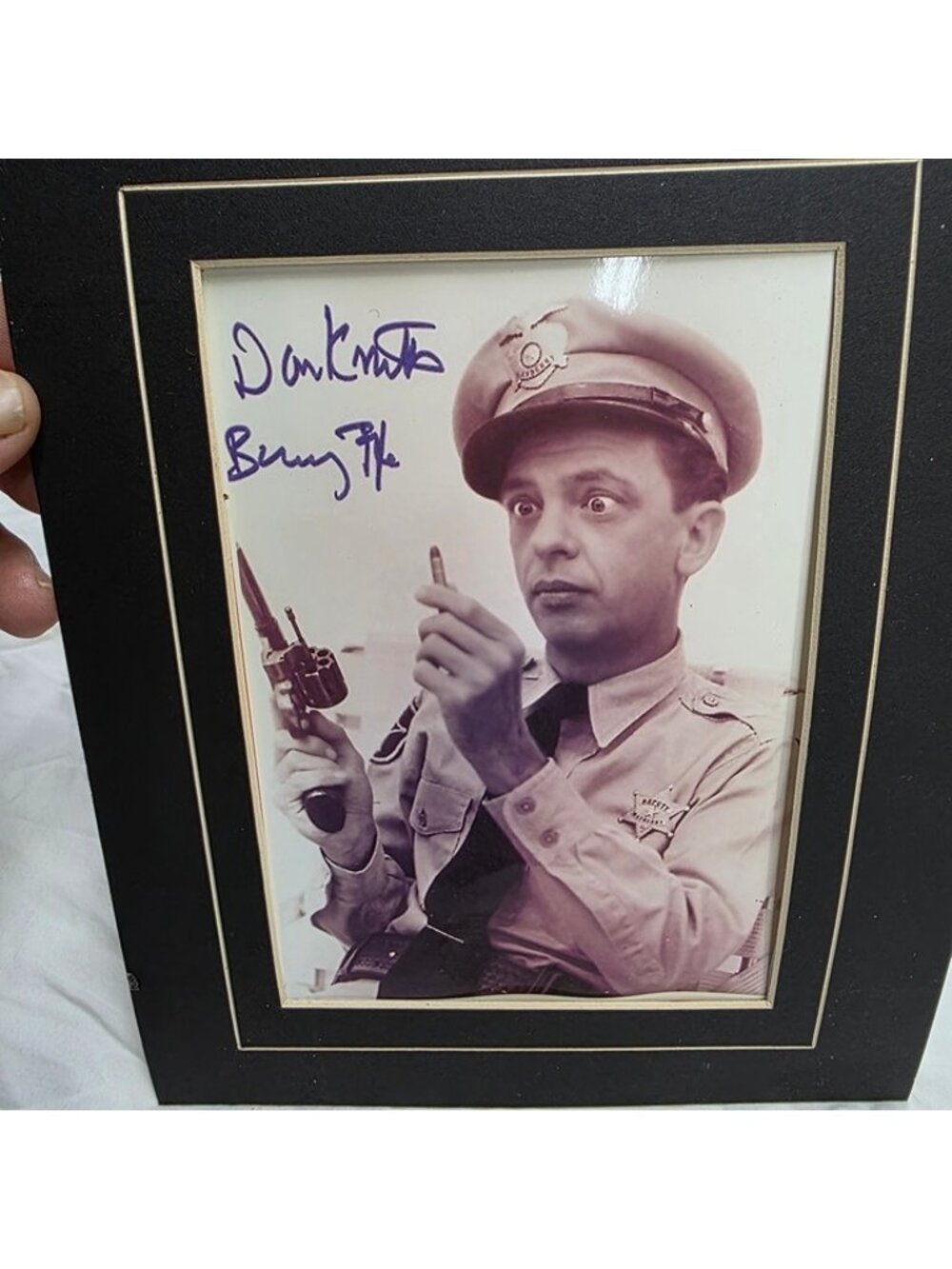 Vintage Don Knotts Signed Photo Print - The Andy Griffith Show "Barney Fife" 8.5